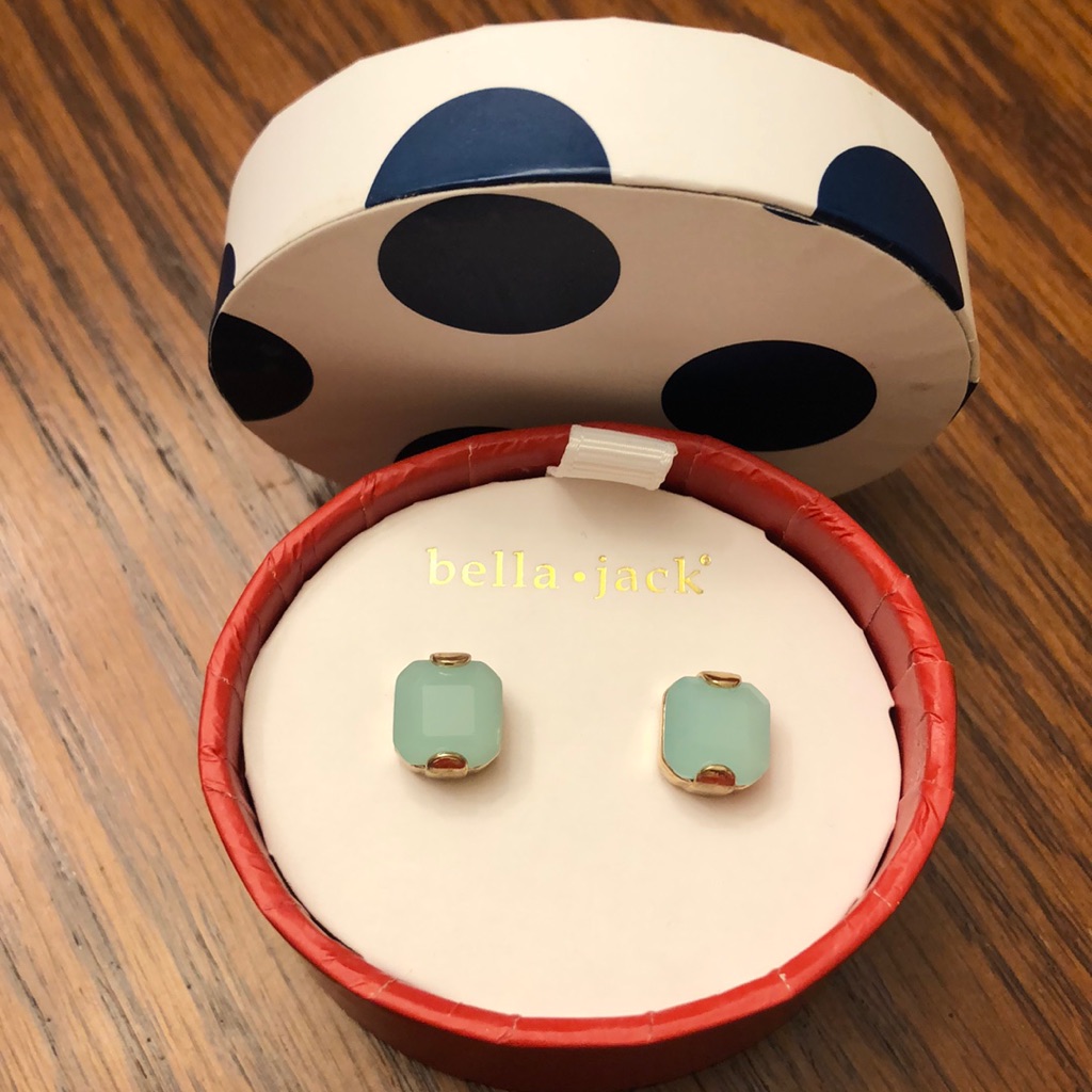 Bella Jack Mint Color Studded Earrings 8$